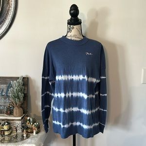 Victoria's Secret PINK Tie Dye Striped Long Sleeve Top Women's size S